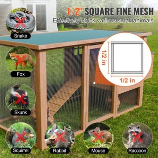 Malla de Hardware, 1/2 pulgada 24in x 100 ft 19 Gauge, Malla de Alambre Galvanizado por Inmersión en Caliente, Cercado de Alambre para Pollos, Malla de Alambre para Jaulas de Conejos, Jardín, Pequ...