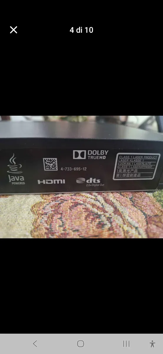 Reproductor Blu-ray 3D Sony - Muy poco usado afbeelding 3