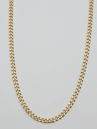 Cadena Cubana Oro Macizo 14K 38.8gr 78cm