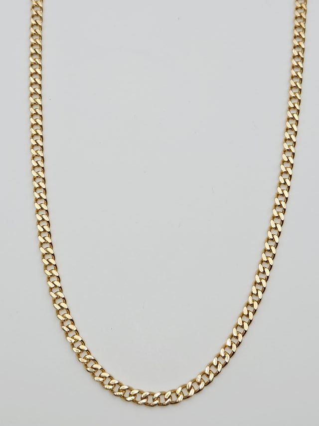 Cadena Cubana Oro Macizo 14K 38.8gr 78cm
