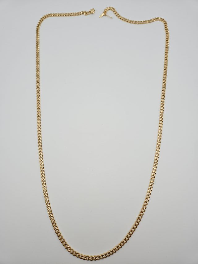 Cadena Cubana Oro Macizo 14K 38.8gr 78cm