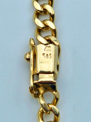 Cadena Cubana Oro Macizo 14K 38.8gr 78cm