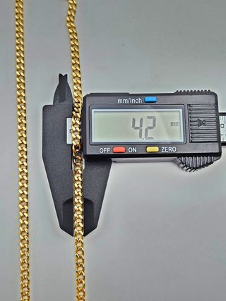 Cadena Cubana Oro Macizo 14K 38.8gr 78cm