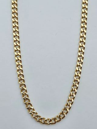 Cadena Cubana Oro Macizo 14K 38.8gr 78cm