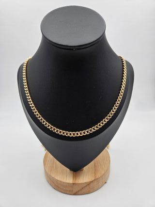 Cadena Cubana Oro Macizo 14K 38.8gr 78cm