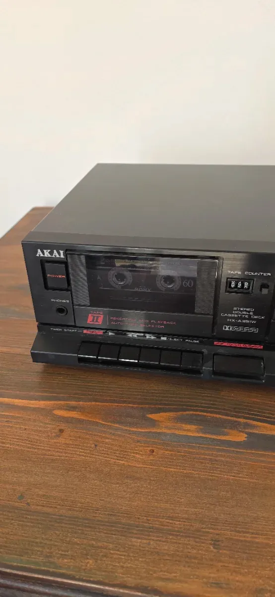 Reproductor de cassette estéreo doble Akai HX-A351W afbeelding 2