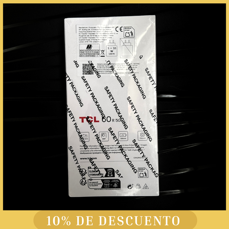 TCL 60R 5G 128GB 12GB RAM Negro – Nuevo afbeelding 2