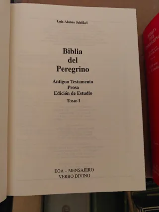 Biblia del Peregrino Edición de Estudio Tomos 1y 2
