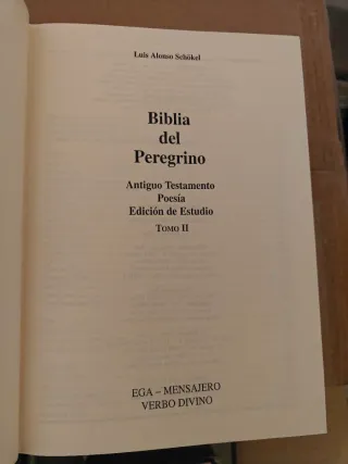 Biblia del Peregrino Edición de Estudio Tomos 1y 2