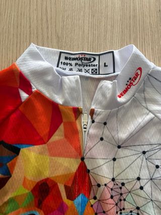 Maillot Ciclismo Manga Larga León Geométrico
