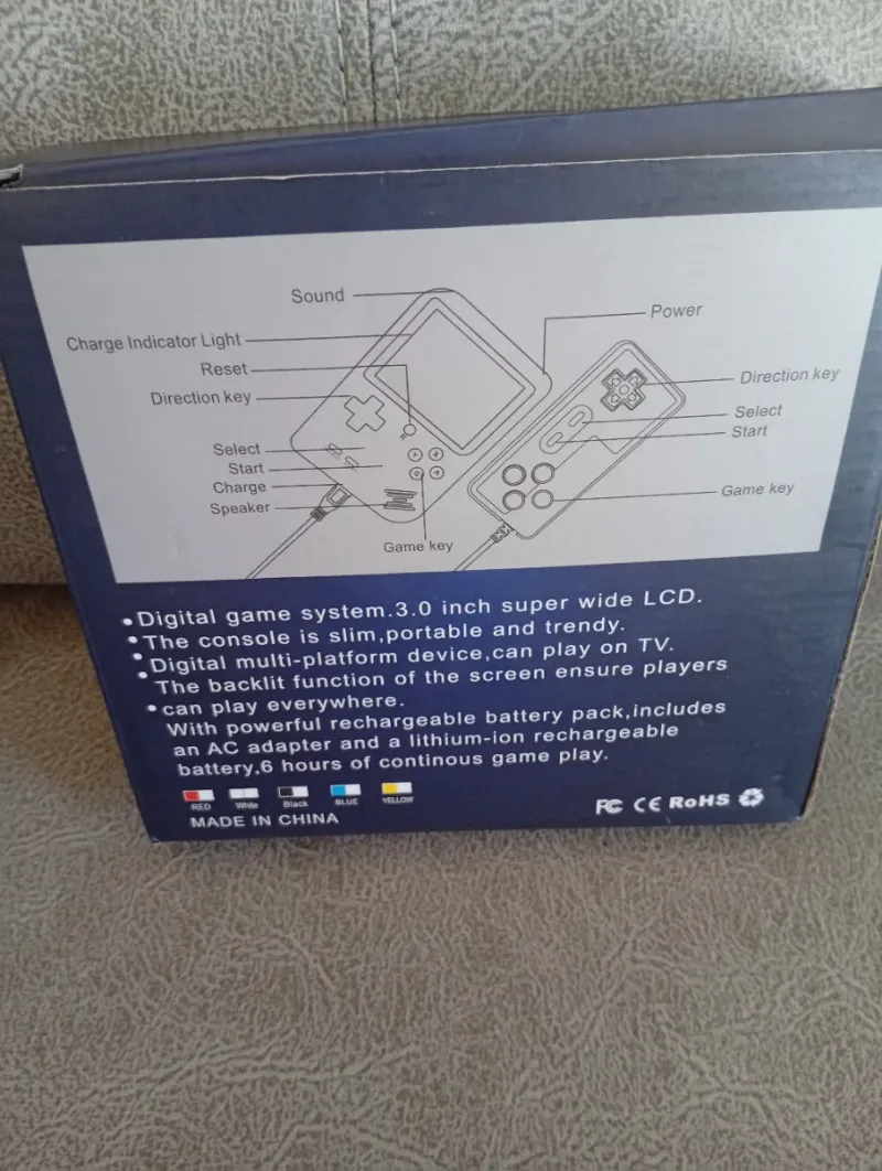 Mini consola retro pantalla 3 LED afbeelding 2