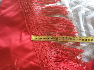 Falda flamenca con mantón bordado