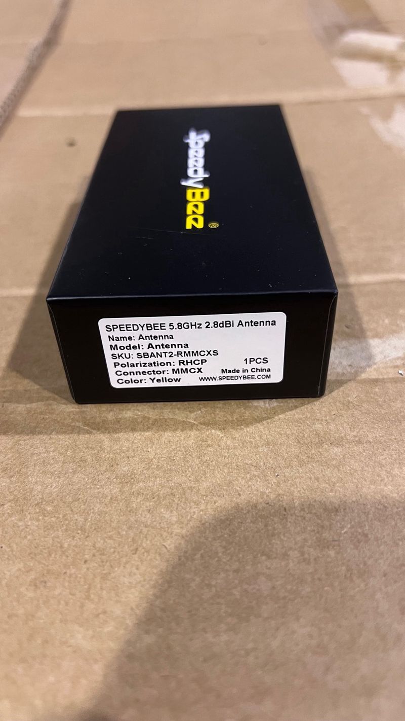 SpeedyBee 5.8 GHz RHCP SMA UFL MMCX 90° NUEVO afbeelding 2