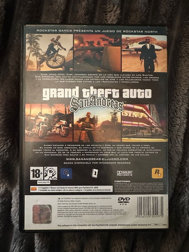 Grand Theft Auto San Andreas PS2 afbeelding 3
