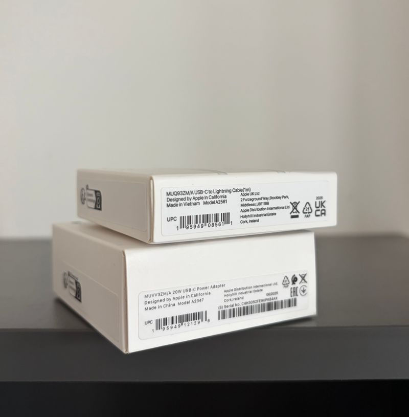 Nuevos cargadores Apple 20W + cable Lightning 1M afbeelding 3