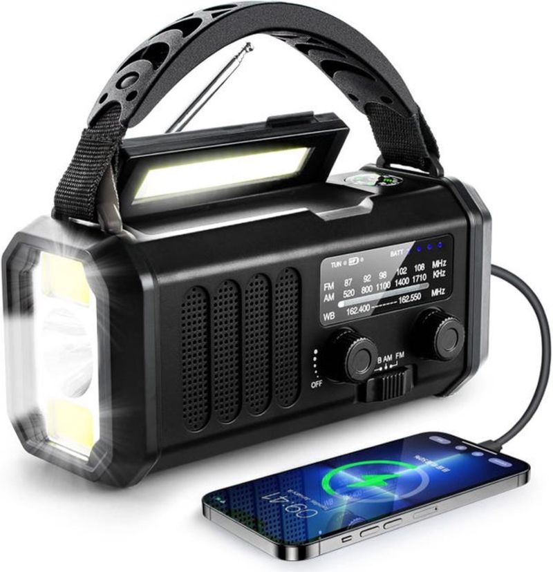 Radio de emergencia multifunción
