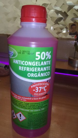 Refrigerante anticongelante 50% -37°C
