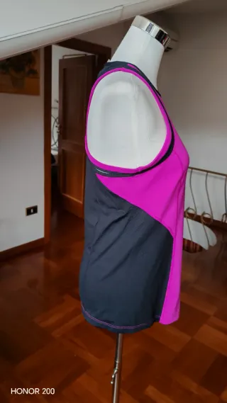 Canottiera sportiva donna fucsia  Calvin Klein. M