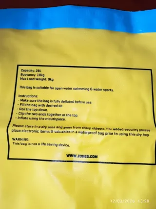 Boya natación Zone 3 28L amarilla neón