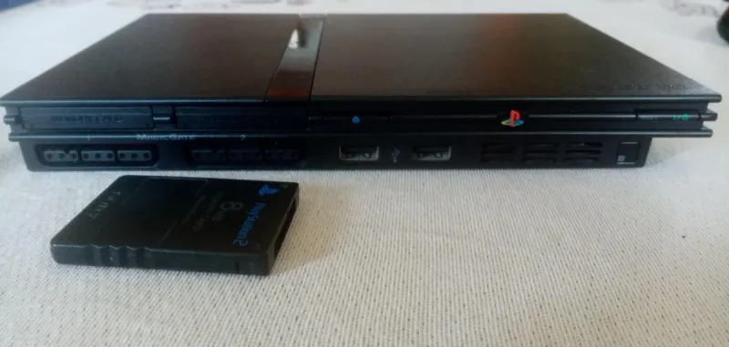 PlayStation 2 Slim Black + accesorios + juegos afbeelding 3