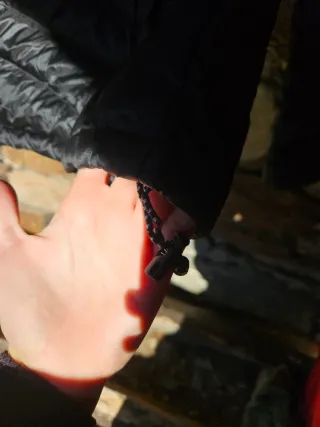 Chaqueta Negra Plumas