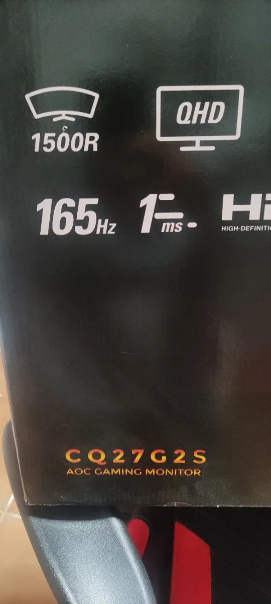 Monitor Curvo AOC CQ27G2S Gaming 165Hz QHD afbeelding 7