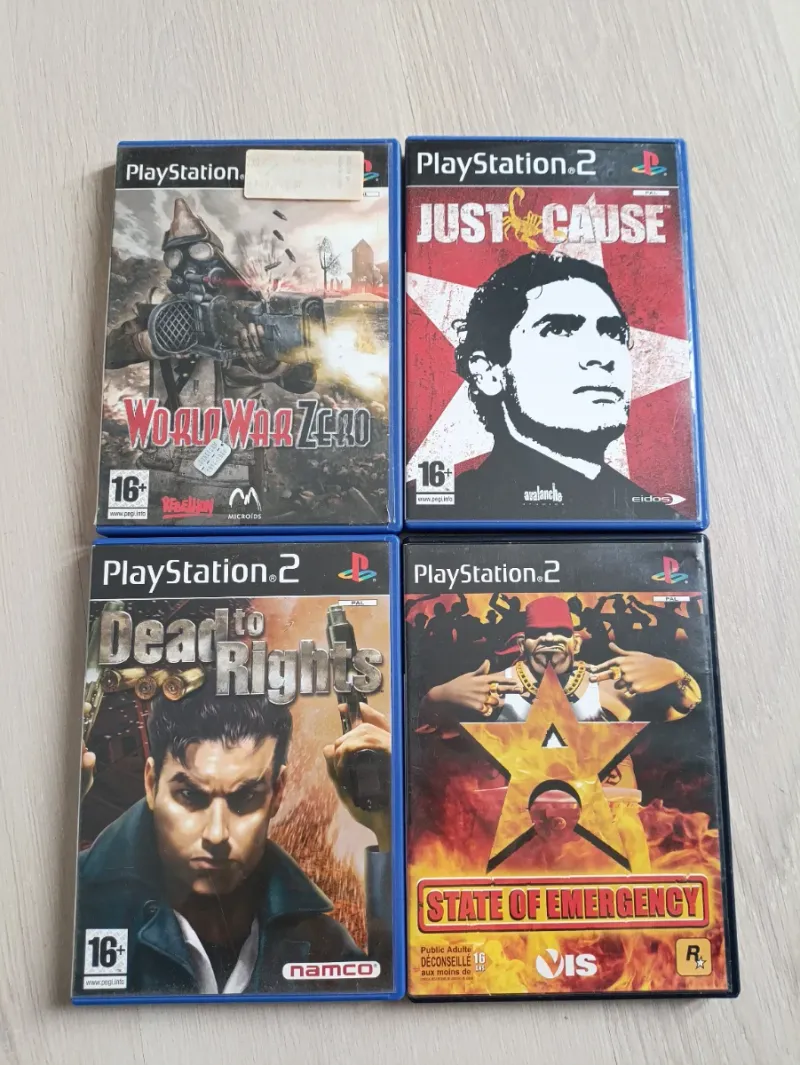 Lote 4 Juegos PS2: World War Zero, Just Cause, Dea