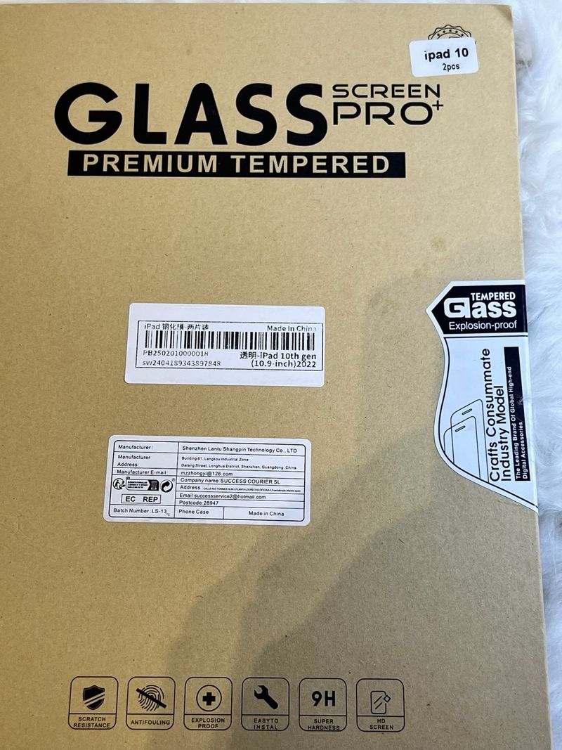 Cristal Templado iPad 10 Gen GLASS PRO+ afbeelding 2