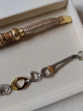 Pulseras Acero Mujer Oro y Plata