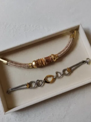 Pulseras Acero Mujer Oro y Plata