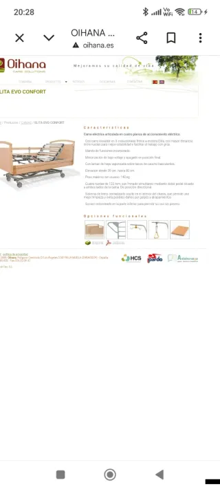 Cama articulada individual