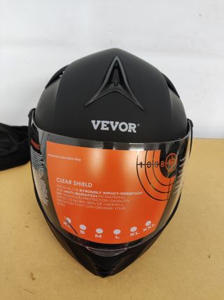 Casco Moto VEVOR Negro Integral