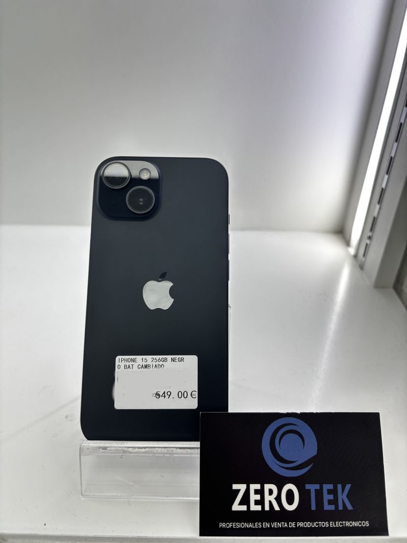 IPHONE 15 256GB NEGRO Batería CAMBIADA