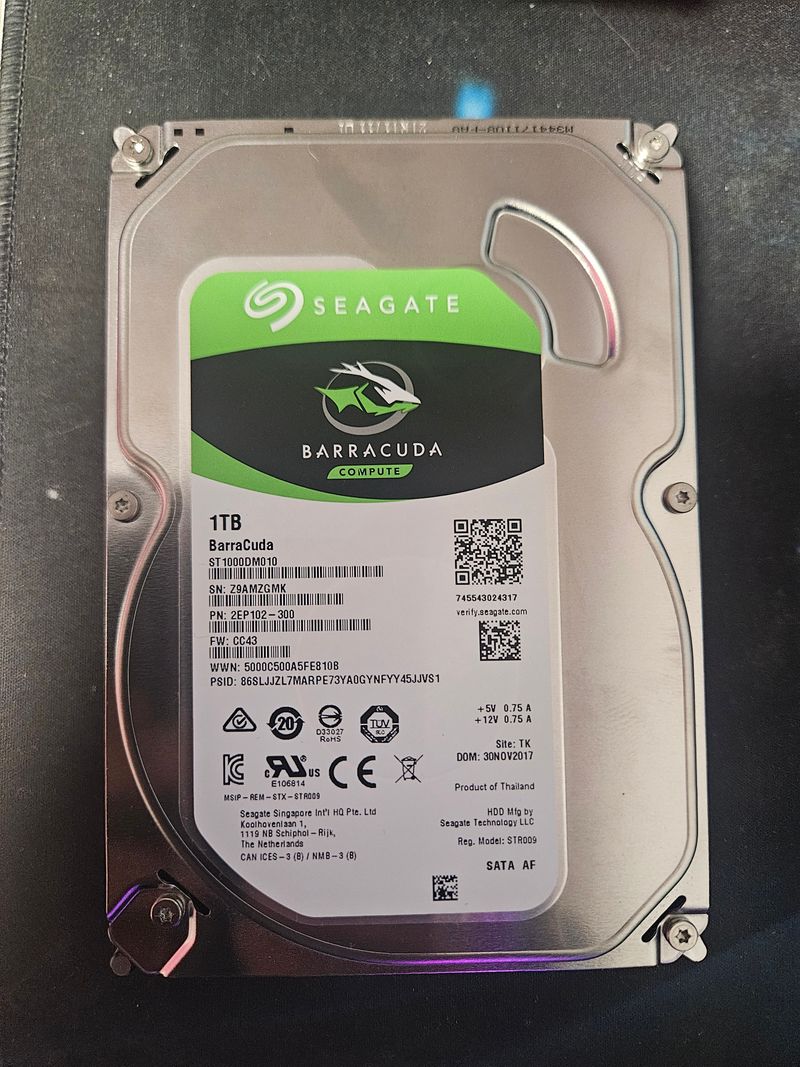 Disco Duro 3,5 Seagate Barracuda 1TB