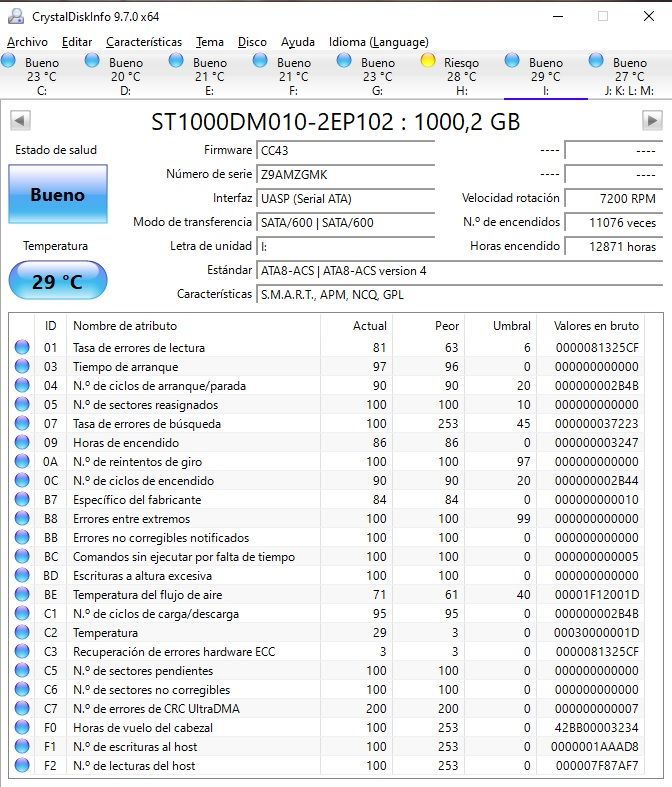 Disco Duro 3,5 Seagate Barracuda 1TB afbeelding 3