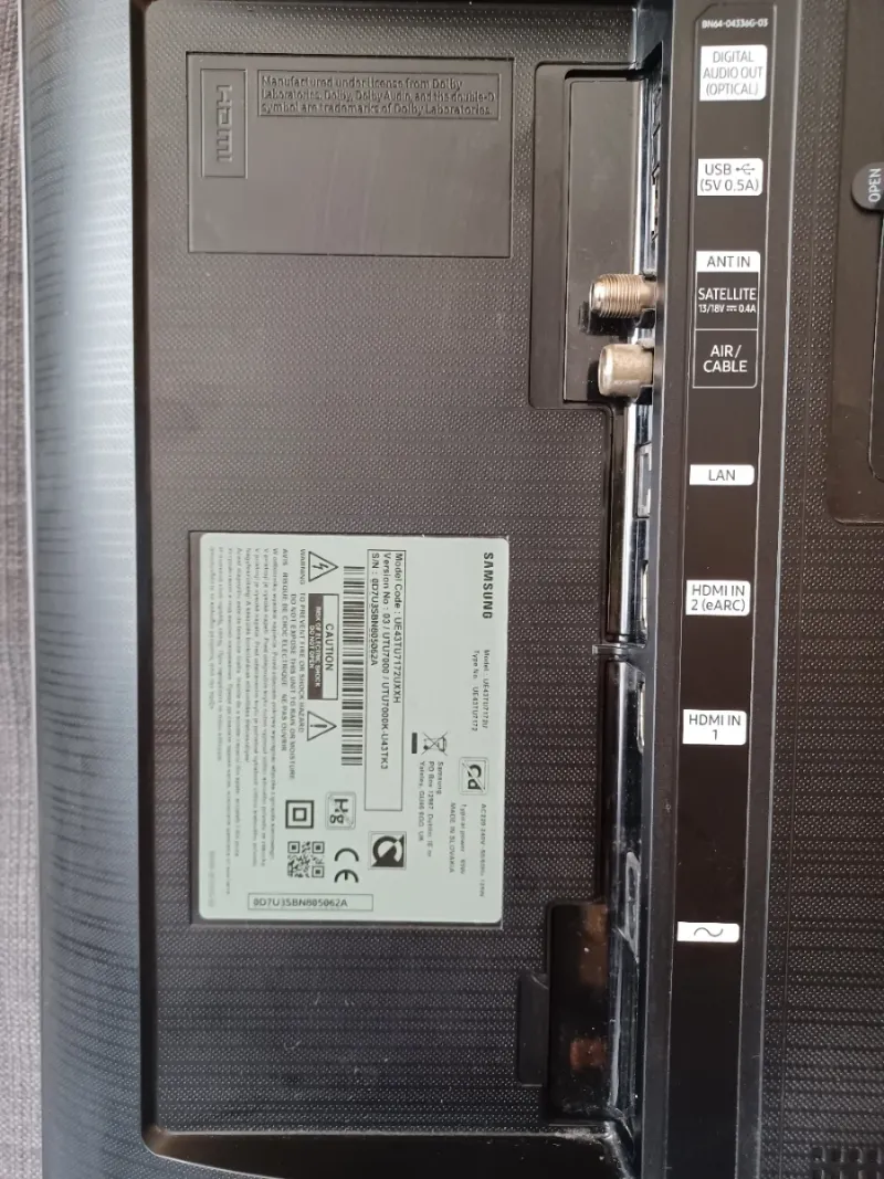 TV Samsung UE43TU7172U  SmartTV UHD 4k afbeelding 3