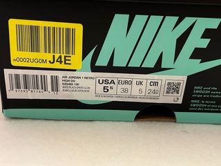 Nike Air Jordan 1 High Green Glow EU 38 - con box
