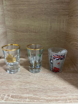 Lote vasos chupito y ceniceros