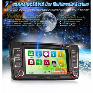 RADIO NAVEGADOR DVD GPS TÁCTIL 2DIN PARA SKODA OC