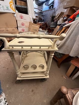 Carrito Bar Vintage Madera