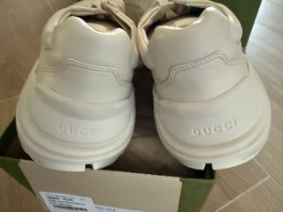 Zapatillas Gucci Rhyton Piel Logo Verde