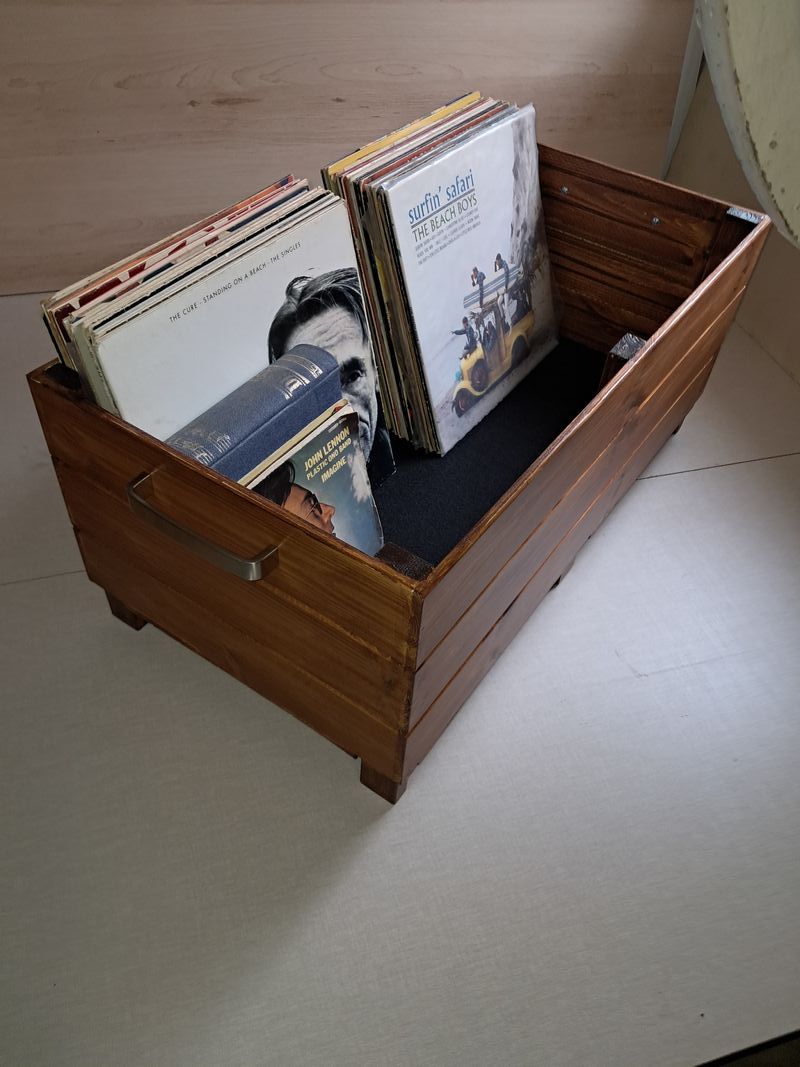 Cofre Almacenamiento LP VINILOS Artesanal afbeelding 9