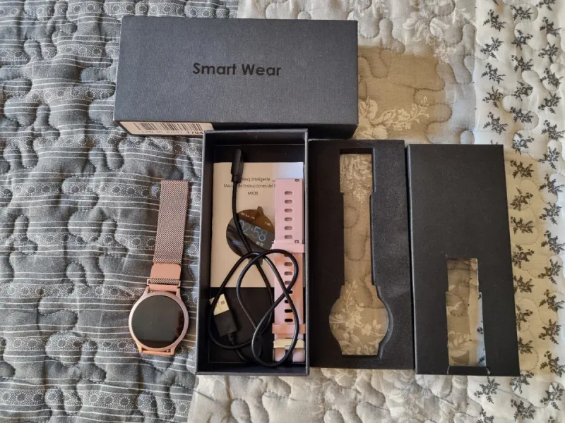 Smartwatch AIMIUVEI MK08 Rose Gold afbeelding 3