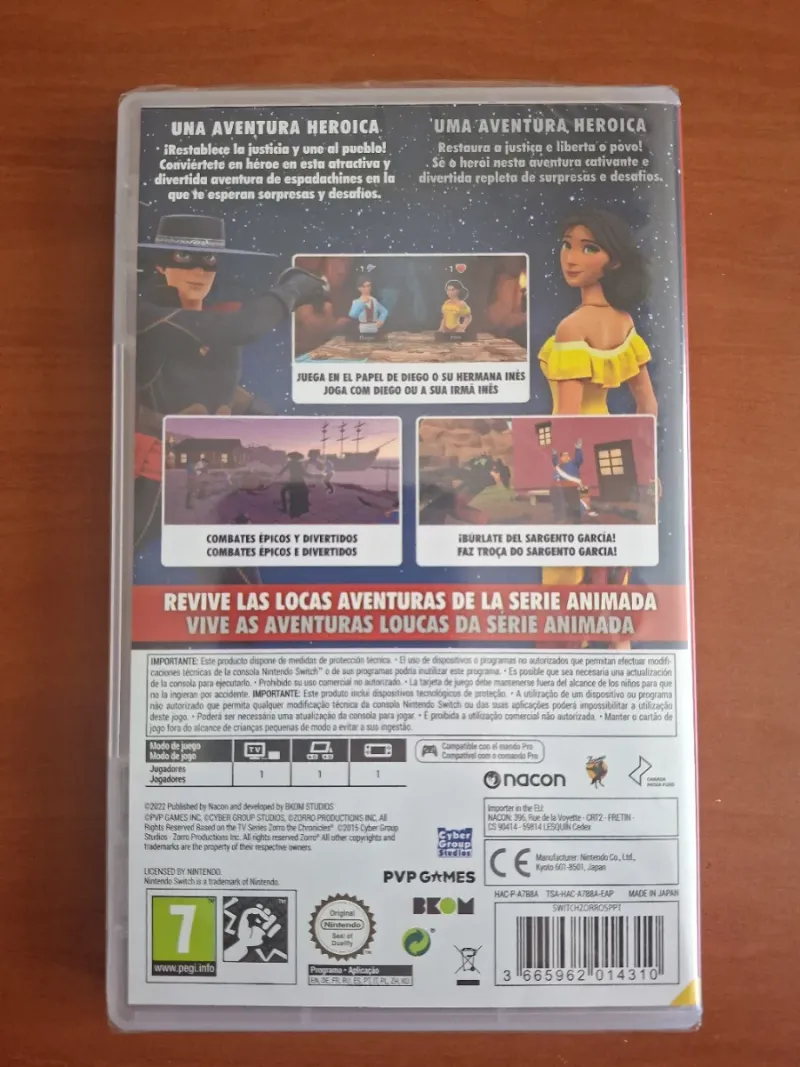 Zorro The Chronicles Nintendo Switch precintado. afbeelding 2