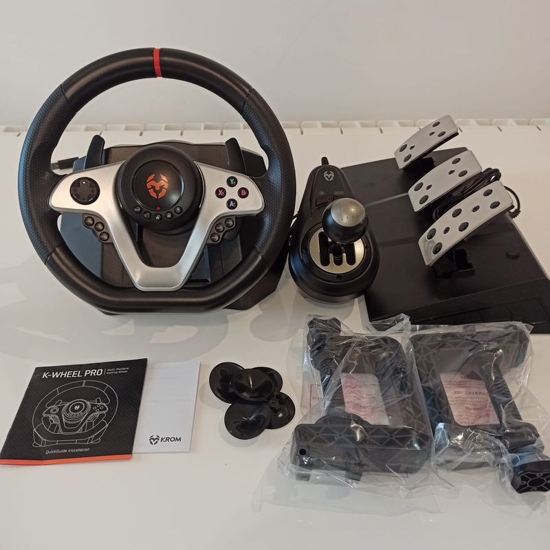 Volante Krom K-Wheel Pro + Palanca + Pedales