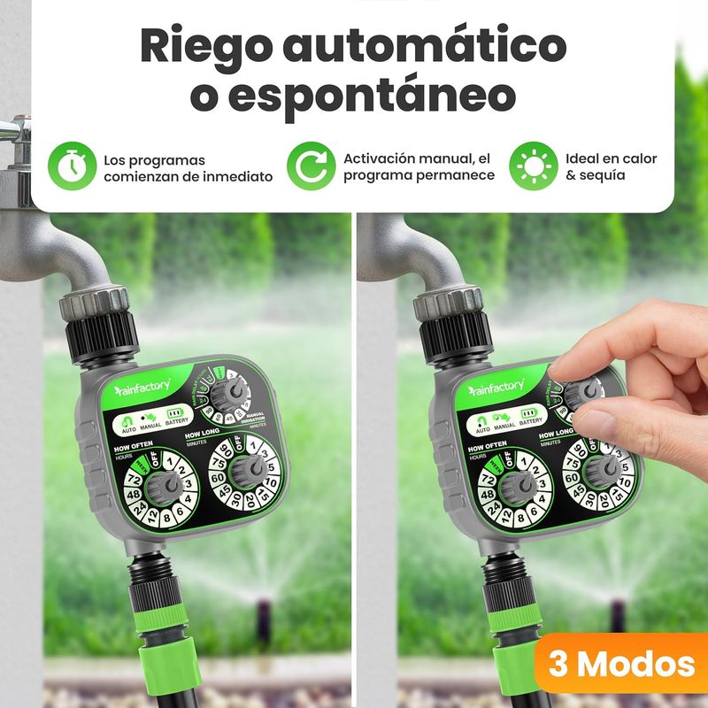 Programador de riego Rainfactory 3 mandos afbeelding 3