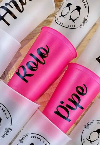 Vasos personalizados Rolo y Pipe