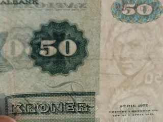 DINAMARCA. Billete de 50 Coronas. Emisión  de 1972