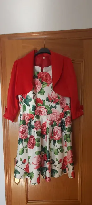 Vestido de fiesta rojo lentejuelas