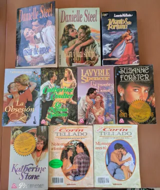 Lote 10 novelas románticas